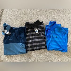 Under Armour Men’s Short Sleeve Polos - XL.  NWT